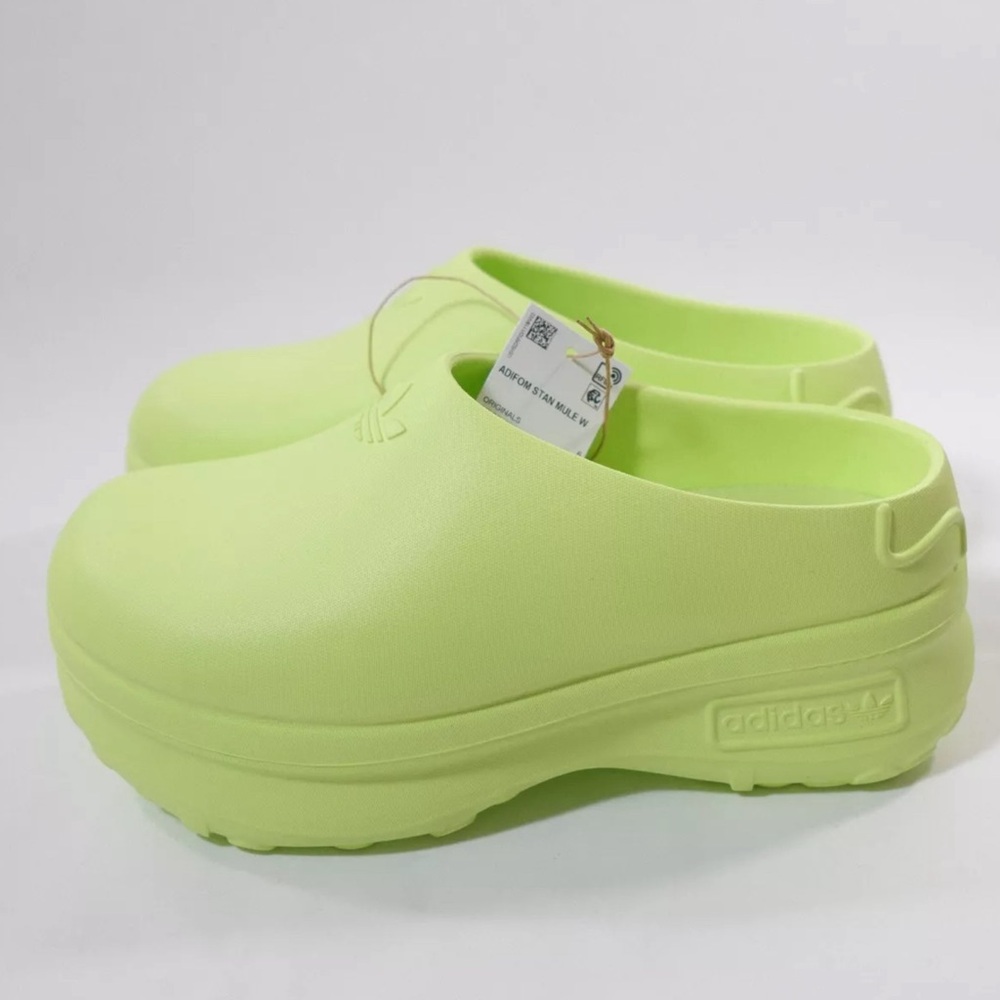 Adidas Women's Adifom Stan Smith Mule Lucid Green IE7050 NEW!